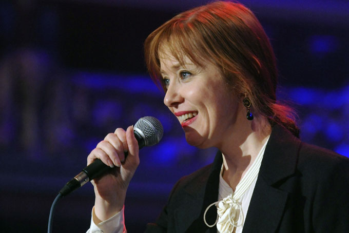 U.S. singer Suzanne Vega performs at the concert in honor of Vaclav Havel in Lucerna Hall in Prague, Dec. 23, 2011. (AP Photo/CTK, Michal Dolezal) 