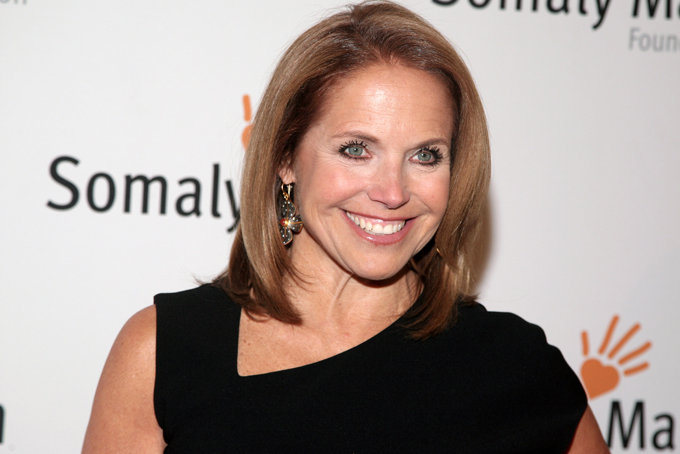 This Oct. 23, 2013 file photo shows TV host Katie Couric at the Somaly Mam Foundation Gala in New York.  (Photo by Andy Kropa/Invision/AP, File)