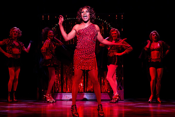 This image released by The O+M Company shows Pittsburgh native Billy Porter during a performance of "Kinky Boots." The current Tony Award winning musical grossed $1,912,568 over eight performances during the week ending Sunday, Dec. 1, 2013, smashing the all-time house record at the Al Hirschfeld Theatre. (AP Photo/The O+M Company, Matthew Murphy, File)