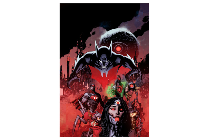 This image released by DC Comics shows “The New 52: Futures End,” a weekly series that launches with a zero issue on Free Comic Book Day in May. (AP Photo/DC Comics)