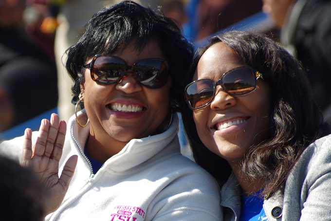 Janet Blakemore (left) made a promise to daughter, Holly (right) that she would finish her degree once Holly obtained her graduate degree from Tennessee State University. It is a promise Janet will fulfill when she graduates from the University on Saturday, Dec. 14. (Photo: Rick DelaHaya/TSU Media Relations)