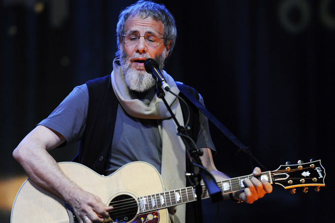 This May 11, 2009 file photo shows Yusuf Islam, previously Cat Stevens, during a sound check for his concert at the El Rey Theater in Los Angeles. (AP Photo/Chris Pizzello)