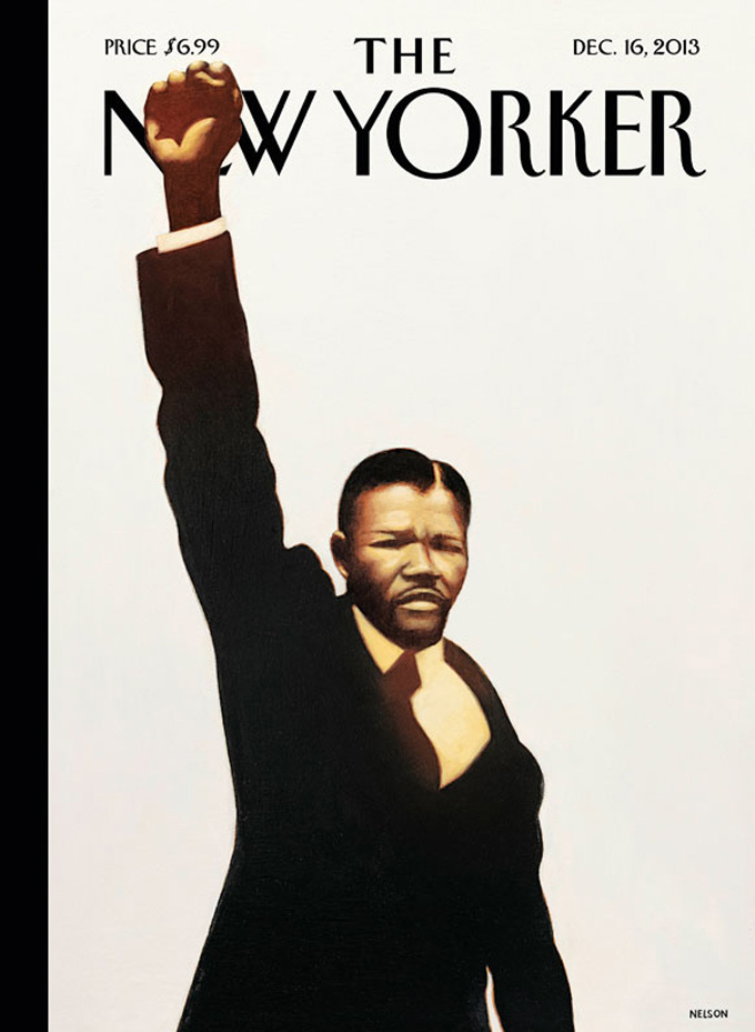 In this photo provided the New Yorker, a painting by Madiba, showing Nelson Mandela that will appear on the cover of the December 16, 2013 New Yorker is shown. Nelson (AP Photo, The New Yorker, Madiba)