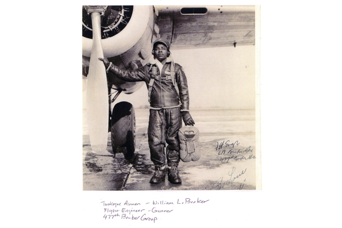 This undated image released by the Booker family shows Tuskegee Airmen, William L. Booker, one of the first Black military aviators, who died, Nov. 30, 2013, at a Kirkland, Wash., nursing home after a long battle with Parkinson's disease, the family said. (AP Photo/Booker Family)