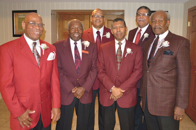 PCM OFFICERS—Don Trent, Ira Ritter, Larry Victum, Lawrence Harris, Daniel Brown and David E. Moore