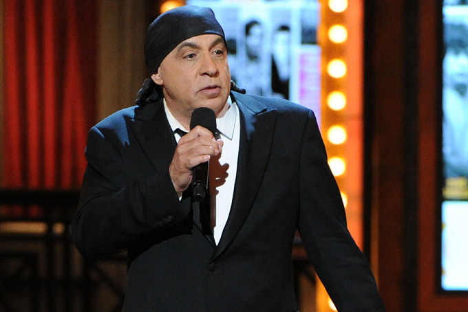 This June 9, 2013 file photo shows Steven Van Zandt performing at the 67th Annual Tony Awards in New York. (Photo by Evan Agostini/Invision/AP, File)