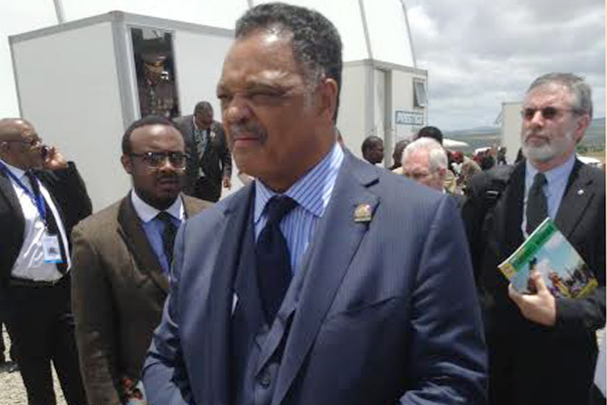 Jesse Jackson attends funeral and burial of Nelson Mandela (NNPA Photo by George E. Curry)