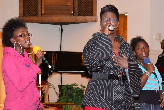 PRAISE & WORSHIP—The Wilson Family: Sunya (mother, middle), Kristan & Danielle. 