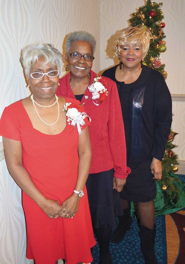 BOARD OF DIRECTORS—Carolyn Ramsey, treasurer; Maxine Engram, president; and Frances Wilkes, first vice president.