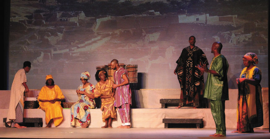 A ROOM FOR THE NIGHT—Actors portray Joseph and Mary trying to find a room for the birth of Jesus.
