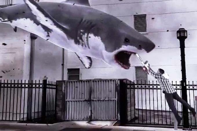 Scene from Sharknado (AP File Photo)