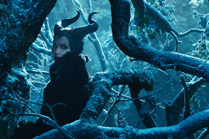 This image released by Disney shows Angelina Jolie in a scene from "Maleficent." (AP Photo/Disney)