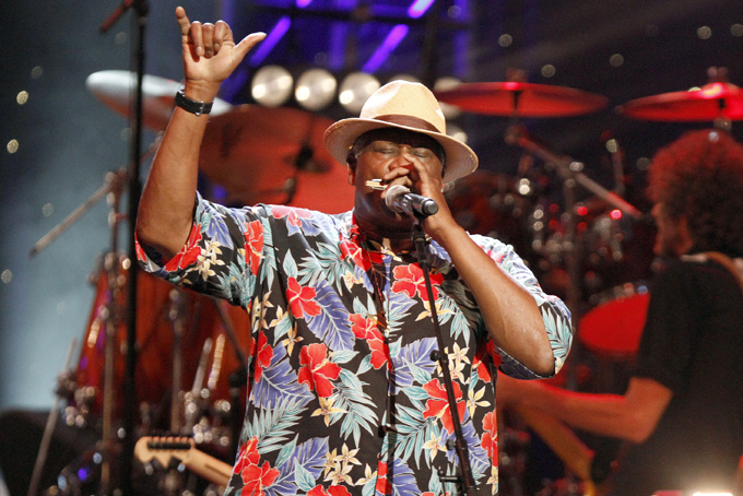 Taj Mahal performed at All My Friends: Celebrating The Songs and Voice of Gregg Allman on Friday, Jan. 10, 2014 in Atlanta, Ga. (Photo by Dan Harr/Invision/AP)