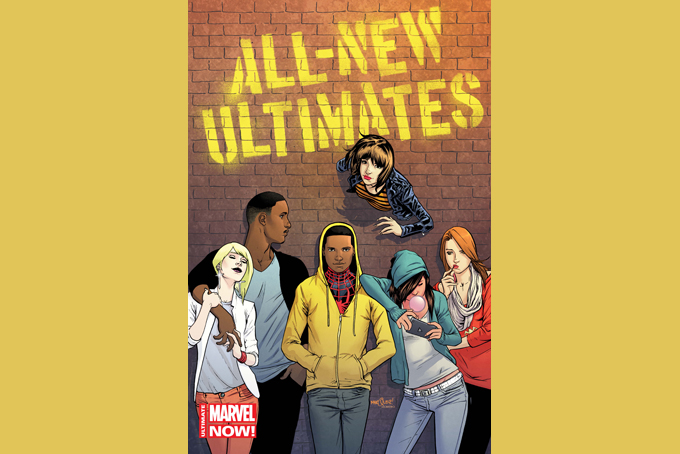 This image provided by Marvel Entertainment shows cover art by David Marquez for an issue of "All-New Ultimates." (AP Photo/Marvel Entertainment, David Marquez)