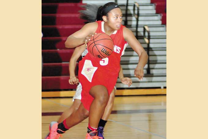 DESIREE OLIVER of Penn Hills scored 19 points to lead the Lady Indians to a 59-47 win over Obama Academy