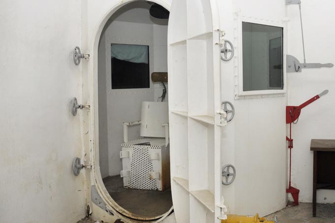 In this May 13, 2011 file photo is the gas chamber at the former Missouri State Penitentiary in Jefferson City that is now a tourist attraction. (AP Photo/The News-Tribune, Julie Smith, File)