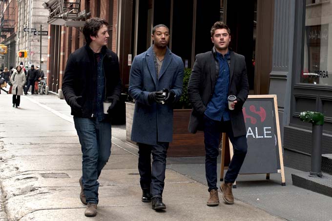 This image released by shows Miles Teller, from left, Michael B. Jordan and Zac Efron in a scene from "That Awkward Moment." (AP Photo/Focus Features, Nicole Rivelli)