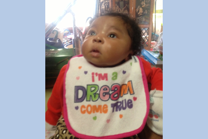 This undated photo provided by the Memphis Police Department shows 7-week-old Aniston Walker of Memphis, Tenn. (AP Photo/Memphis Police Department) 