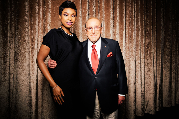 Clive Davis, right, chief creative officer of Sony Music, and singer-actress Jennifer Hudson pose at The Beverly Hilton during press day on Thursday, January 23, 2014, in Beverly Hills, Calif. (Photo by Casey Curry/Invision/AP)