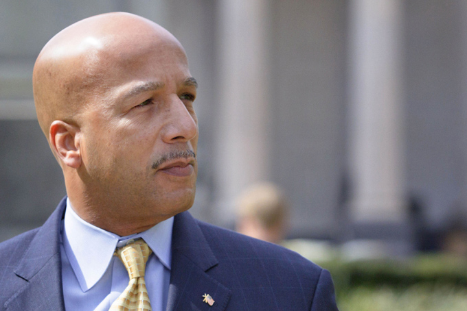 In a Wednesday, Feb. 20, 2013 file photo, former New Orleans Mayor C. Ray Nagin walks past Gallier Hall, the old New Orleans City Hall as he arrives at the Hale Boggs Federal Building and United States District Courthouse to appear in federal court for an arraignment on public corruption charges in New Orleans. (AP Photo/Matthew Hinton, File)