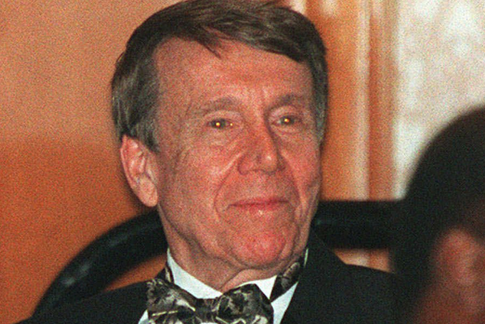 In this Jan. 19, 1998, file photo, longtime conservative radio host Bob Grant attends a function in New York. (AP Photo/Adam Nadel, File)