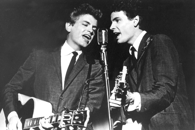This July 31, 1964 file photo shows The Everly Brothers, Don and Phil, performing on stage. (AP Photo, File)