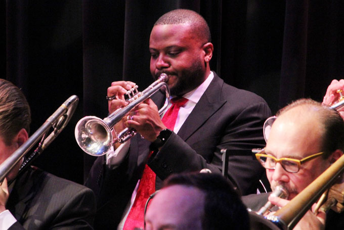Sean Jones—Playing in the Pittsburgh jazz orchestra.