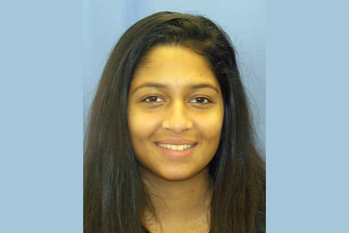 This undated photo provided by the Marple Township, Pa. police shows Nadia Malik. (AP Photo/Marple Township Police)