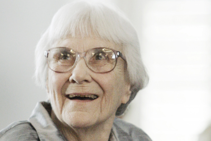  FILE -In this Aug. 20, 2007 file photo, author Harper Lee smiles during a ceremony honoring the four new members of the Alabama Academy of Honor at the Capitol in Montgomery, Ala. (AP Photo/Rob Carr, File)