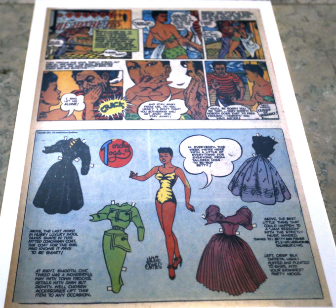 This Feb. 5, photo shows one of the pages of a comic boook by Zelda “Jackie” Ormes, the first African American woman comic artist, is on display at the City/County building in downtown Pittsburgh. (AP Photo/Keith Srakocic)