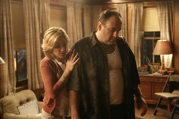 Edie Falco, James Gandolfini, The Sopranos