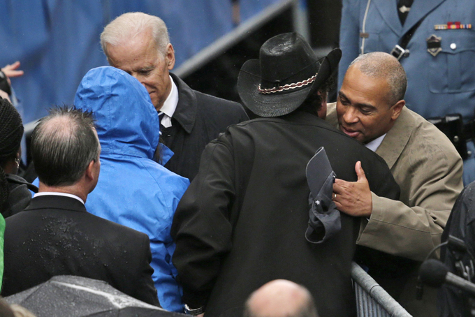 Deval Patrick, Joe Biden, Carlos Arredondo