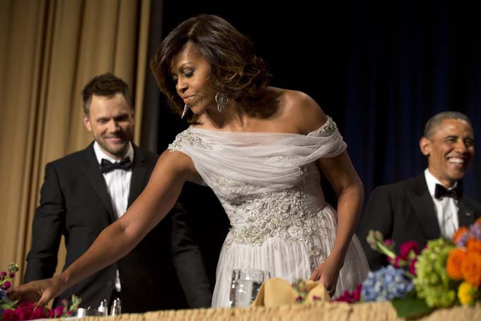 Barack Obama, Michelle Obama, Joel McHale