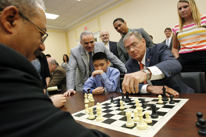 Jeffrey Xiong, Blaine Luetkemeyer, Chaka Fattah, Garry Kasparov