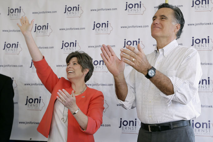 Mitt Romney, Joni Ernst