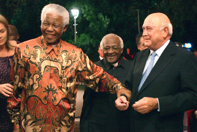 F.W. de Klerk, Nelson Mandela, Desmond Tutu