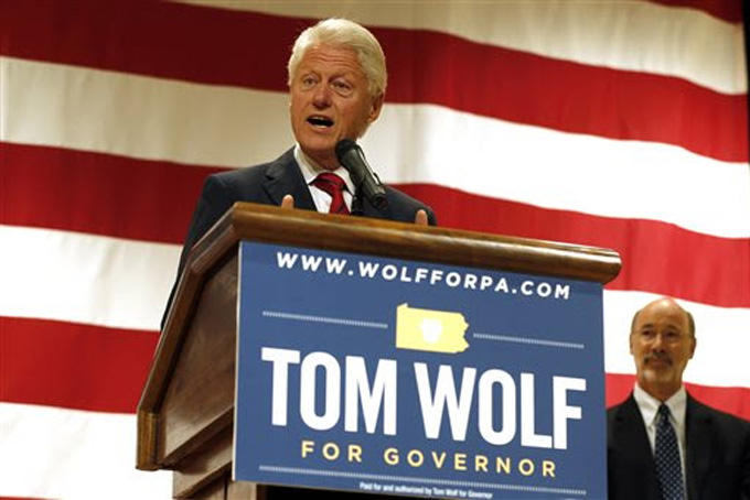 Bill Clinton, Tom Wolf