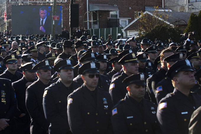APTOPIX NYPD Officers Shot