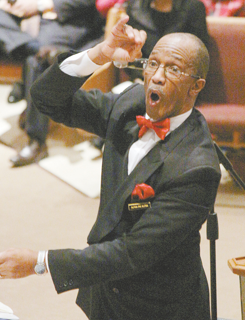 DR. HERBERT V.R.P. JONES Directing the choirs