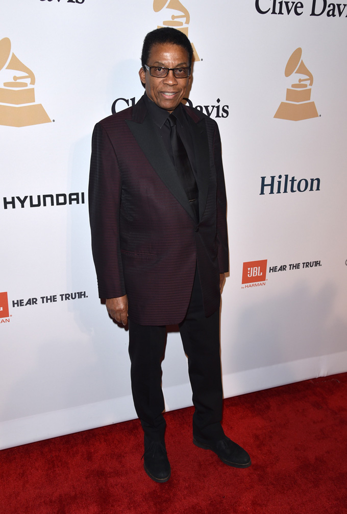 Herbie Hancock arrives at the 2015 Clive Davis Pre-Grammy Gala at the Beverly Hilton Hotel on Saturday, Feb. 7, 2015, in Beverly Hills, Calif. (Photo by John Shearer/Invision/AP