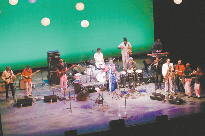 ANTIBALAS ON STAGE—Known to her fans as Zap Mama, Marie Daulne began as the leader and founder of a female vocal polyphonic quintet that succeeded worldwide and has since evolved into a variety of configurations approaching Urban, Jazz, American Soul and Afro-Pop Music styles. Redefining the term “vocalist” Marie Daulne is more than a singer; she is a sonic stylist, who alternates between storytelling and creative vocal expression. Using the organic tone of the human voice, Zap Mama has developed her sound for more than 20 years, inspiring diverse audiences around the world.