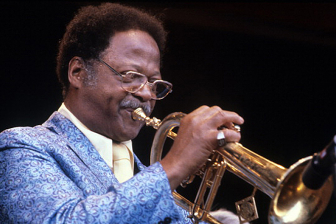 Clark Terry performing in Santa Barbara, California, in 1981. The jazz musician died on February 21, 2014, aged 94 Photo: Getty Images 
