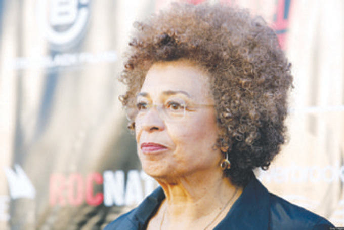 A current photograph of Angela Davis, professor emerita at the University of California, Santa Cruz (Courtesy photo)