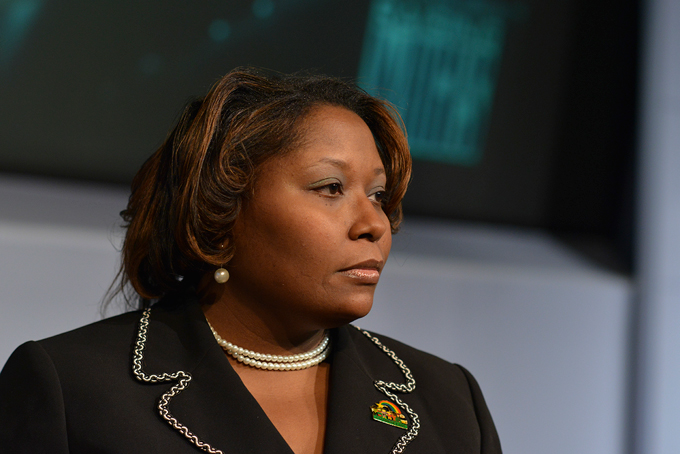 NOT FOR EVERYONE—Lakia Wilson, a guidance counselor from Detroit, Mich., said that even though you hear on television that the economy is coming back, it hasn’t come back for everyone. (Freddie Allen/NNPA) 