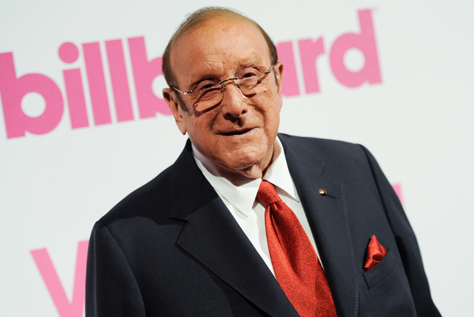 In this Dec. 12, 2014 file photo, music mogul Clive Davis attends the 2014 Billboard Women In Music Luncheon in New York. Davis, who is credited with discovering the late Whitney Houston, said in an interview Thursday, Feb. 5, 2015, that he has been in touch with the Houston family and he is praying for her daughter Bobbi Kristina Brown. Police said the 21-year-old daughter of Whitney Houston and R&B singer Bobby Brown was taken to a hospital Saturday after she was found face down and unresponsive in a bathtub in a suburban Atlanta townhome.  (Photo by Evan Agostini/Invision/AP, File)