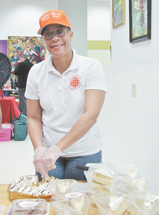SWEET TREATS—Terina Hicks owner of Cobbler World Baked Goods is striving to get her products in the mouths of many in the region. 