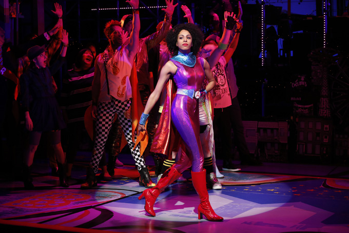 This undated photo provided by Sam Rudy Media Relations shows Nicolette Robinson and the cast performing in a scene of the musical "Brooklynite" in New York. "Brooklynite," which opened Wednesday off-Broadway at the Vineyard Theatre. (AP Photo/Sam Rudy Media Relations, Carol Rosegg)