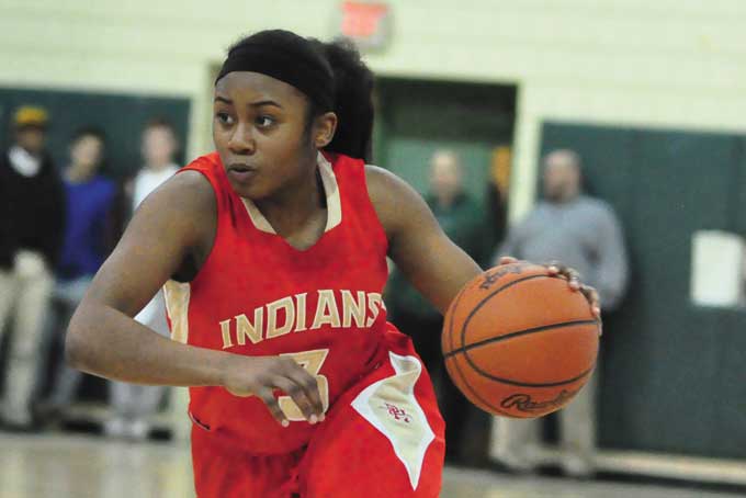 DESIREE OLIVER of Penn Hills chipped in with 10 points in the Indians 39-26 over City League champion Obama Academy. 