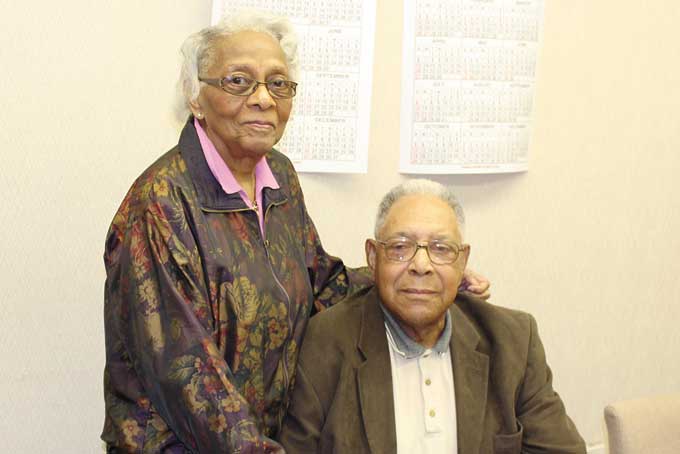  EVER LASTING LOVE—Edward Davis with wife of 59 years Jeannette. The couple has three children. (Photos by Jackie McDonald)