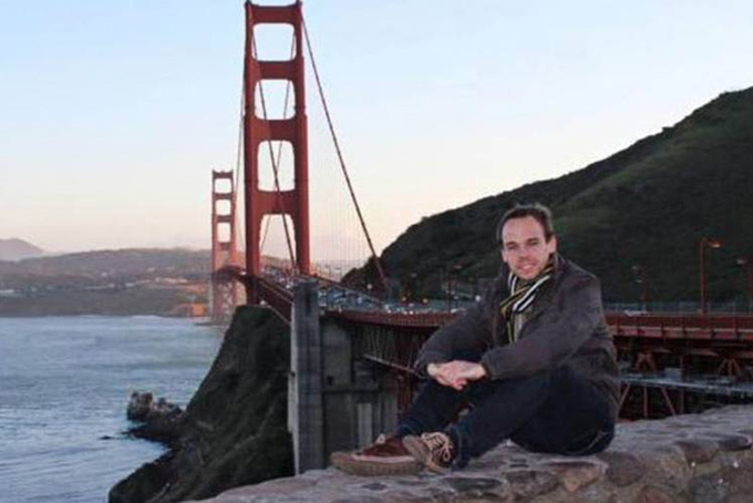 This is an undated image taken from Facebook of  Germanwings co-pilot Andreas Lubitz in San Francisco California. Lubitz the co-pilot of the Germanwings jet barricaded himself in the cockpit and intentionally rammed the plane full speed into the French Alps on Tuesday, ignoring the captains frantic pounding on the cockpit door and the screams of terror from passengers, a prosecutor said Thursday March 26, 2015.  In a split second, he killed all 150 people aboard the plane. (AP Photo) 